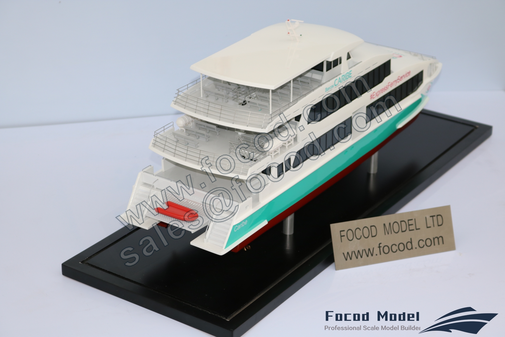 customized model of 29m cataraman ferry
